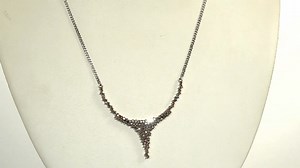 Watch Shop LC Diamond Necklace Silver Platinum Rhodium Plated on Amazon Live