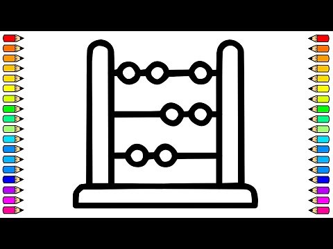 Cómo dibujar un ÁBACO / Dibujo de ÁBACO paso a paso / Dibujos para niños