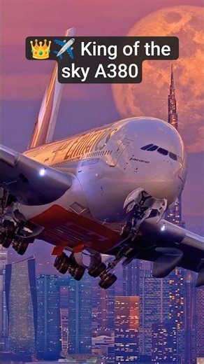 Emirates A380 Flying Over Dubai Skyline! 🌆✈️🇦🇪 #shorts