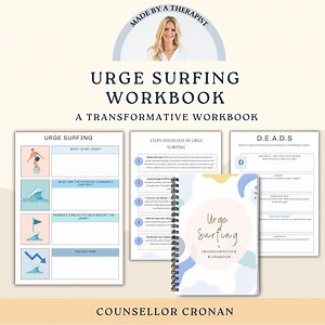 Urge Surfing Mindfulness Technique, Substance and Abuse, Drugs and Alcohol, Addiction Recovery, Sobriety, Therapy Worksheet Counselling Tool - Etsy