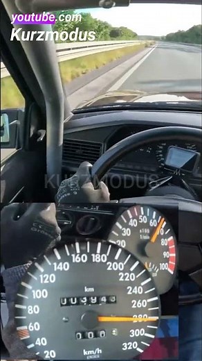 MERCEDES-BENZ 190 EVO I 1991 420HP KOMPRESSOR TOP SPEED TEST #w201