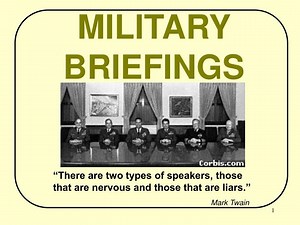 MILITARY BRIEFINGS - SlideServe