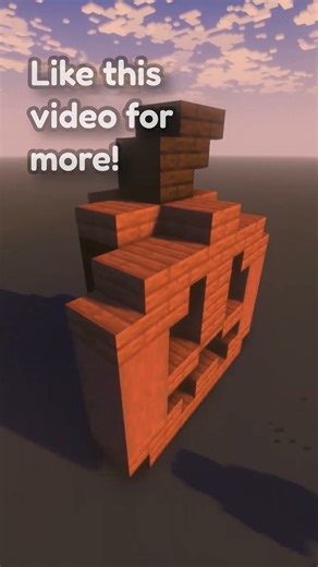 Simple and Easy Minecraft Halloween Pumpkin Mini Build #minecraftshorts #shorts