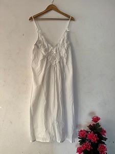 White Cotton Nightie: Soft Breathable Sleepwear, Relaxing Nightwear - Etsy