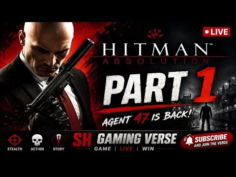 🕶️ Agent 47 Begins! | Hitman Absolution Live Part 1 TAMIL