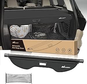 Nilight Trunk Cargo Cover for Ford Escape 2013 2014 2015 2016 2017 2018 2019, Retractable Security Shade Rear Cargo Cover, with Trunk Storage Net