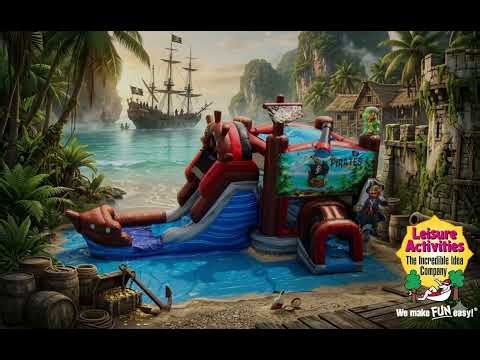 Ultimate Pirate Ship Inflatable Bounce House & Water Slide Combo! | Leisure Activities 🏴‍☠️
