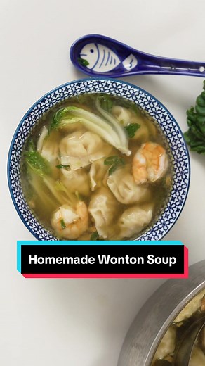 If you’re craving takeout, you could make this Homemade Wonton Soup in the time it would take the delivery driver to make it to your place. Filled with aromatic flavours of ginger, garlic and cilantro and packed with your favourite store-bought wontons, this soup is going to be a new family classic; I’m sure of it. #foryou #wontonsoup #wonton #chinesefood #wontons #foodie #food #asianfood #foodporn #wontonnoodles #soup #dumplings #homemade #foodphotography #noodles #delicious #yummy #wontonnoodl