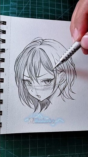 how to draw anime hair #drawing #manga #anime #art #tutorial