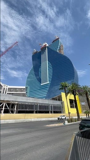 Massive Glass Guitar Hotel Progress HARD ROCK CASINO Las Vegas