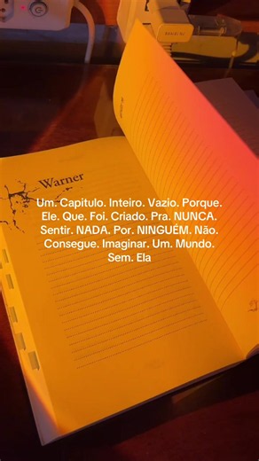 Eu te amo Aaron Warner — declaração e trecho emocional