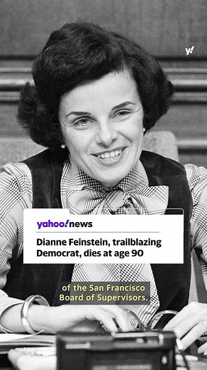 7.2K views · 36 reactions | Sen. Dianne Feinstein, the six-term California Democrat and oldest-sitting U.S. senator, has died at age 90. Feinstein was elected to the Senate in 1992 — becoming the first woman to represent the Golden State in the chamber — and throughout her historic career broke gender barriers in politics, both locally and across the nation. | Yahoo News | Facebook