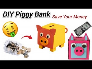 How to Make Piggy Bank with Cardboard|MoneySavingHacks|Cute Piggy Bank from Waste Material |DIYCraft