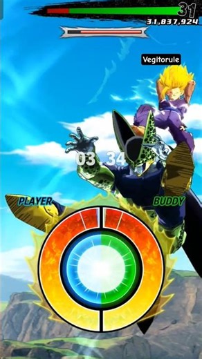 SSJ Goku ( Ultra ) and SSJ Gohan (Kid ) V/S Final Form Cell. Dragonball Legends Festival. #goku #dbz