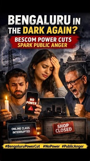 Bengaluru in the Dark Again? BESCOM Power Cuts Spark Public Anger #BengaluruPowerCut, #BESCOM