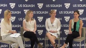 Today is National Girls & Women in Sports Day! As we celebrate #NGWSD, we take a look back at the Women in Sports Day panel from the 2017 U.S. Open Squash Championships. #SquashIsFriendship 📰: https://www.ussquash.com/women/ ℹ️: https://www.ussquash.com/give/donate/womens-fund/ | US SQUASH