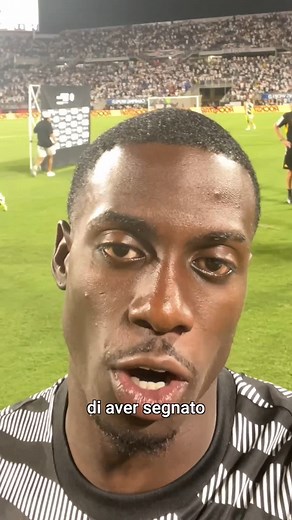 Tim Weah's joy after his first goal in bianconero ⚪⚫ #JuveRealMadrid | Juventus