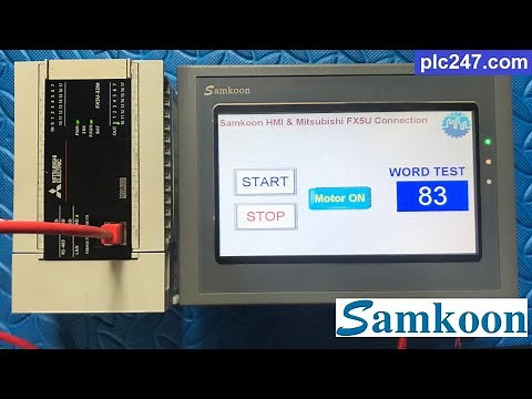 Samkoon HMI & Mitsubishi FX5U "Communication" Tutorial