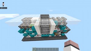 【Minecraft 統合版(BE)】 迫力大！完全平面型 3列隠し階段