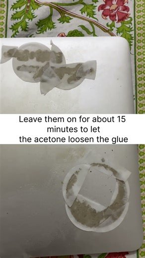 HOW TO EASILY REMOVE STICKER RESIDUE FROM LAPTOP.