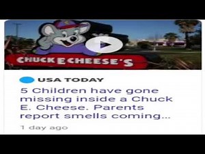 5 children have gone missing inside a chuck e cheese