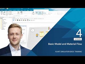 Plant Simulation Tutorial: Basic Model and Material Flow | Lesson 4