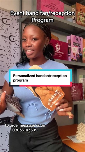 A doubles sided wedding handfan Featuring the reception program at the back Moq 50pcs #event #fandan #eventtok #customisedgifts #giftideas #eventsouvenirs #eventtok #dhamie_print