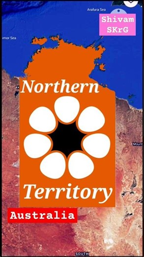 Northern Territory Australia 🦘🦘🌏#viralshort #geography #map