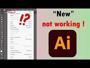 [Solved] Fix adobe illustrator New File problem