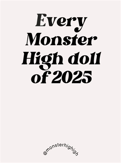 Almost a full month into 2026, so let’s take a look back at the Monster High dolls of 2025! ✨🖤✨ #monsterhigh2025 #monsterhigh #recap #rewind #doll