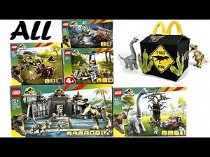ALL LEGO Jurassic Park 2023 Sets COMPILATION/COLLECTION Speed Build Review