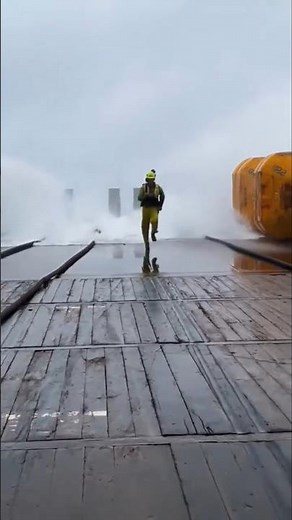 🌊 Ship Stuck in Deadliest Typhoon! Real Footage You Must See 😱#shorts