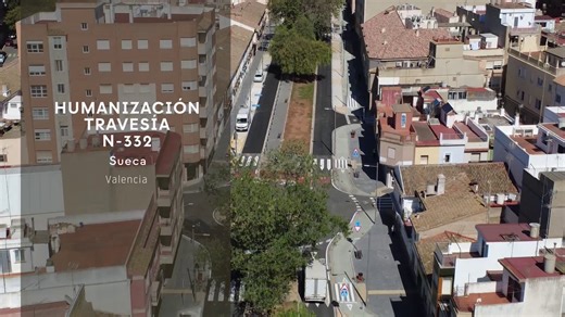 Así ha quedado la travesía de la N-332 en Sueca (Valencia) tras una inversión de 4,32 M€ para ampliar los espacios a peatones y ciclistas.Hemos construido un carril bici y aceras más accesibles además de la renovación del alumbrado.