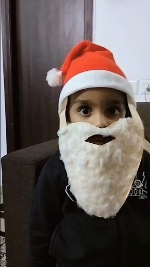 How to make santa beard at home|#christmas #santabeard #viralvideo #yt ‪@sainifamilyvlogs1‬