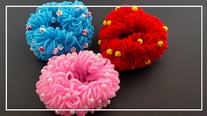 Knitting Yarn & Beads: The Perfect Combo to Make Your Own Stylish Scrunchie