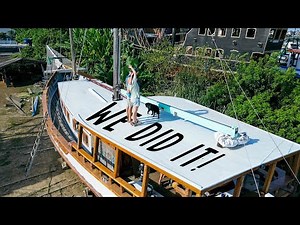 Setting SAIL in color: Our restored ship's BOOM gets a new look! — Sailing Yabá 198