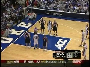 J.J. Redick 40 points vs Virginia