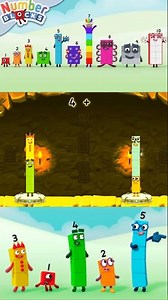 Numberblocks 7 Magic Run - Using Numberblocks 4 + 3 = 7 - Cbeebies Games