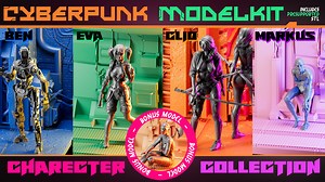 Cyberpunk Model kit Diorama- STL files for 3d Printing