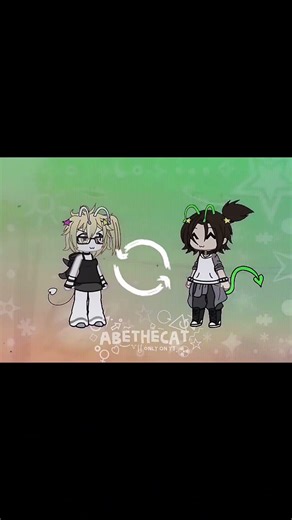 New vs old oc. #gacha #edit #alien