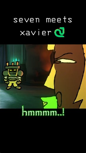 seven meets xavier 🐍 #animation #deadlock #xra