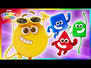 Colour Party: Red, Blue, Yellow & Green Sing-Along | Kids Learn Colours |