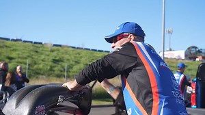 Ronnie wins the second round with a 5.68 to a 7.65. Next up, it's the B final against our arch nemesis Lisa. Stay tuned... | ACDelco Slammer Drag Racing Team