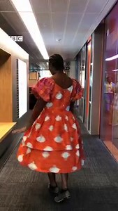 “As soon as you say ‘prints’ in Sierra Leone, everybody knows what you mean.” Fashion designer Sheila Winston-Martin celebrates her Krio heritage by using traditional print fabrics and stitching for her creations. Listen: https://bbc.in/3ob4Sr2 See a few of her designs 👇🏽 | BBC News Africa