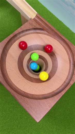 Marble Run Race ASMR Marbles falling in a vortex #55 Slow Motion Large colorful marbles