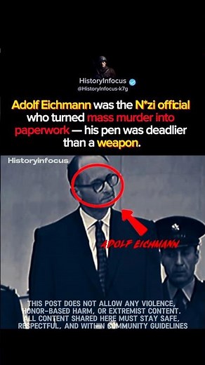 Adolf Eichmann Turned Paperwork Into Mass Murder #historyshorts #worldwar2 #history