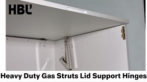 2 Pack | 150N Gas Strut Spring Hinges for Heavy Lids to Keep Stay, Slow Down and Soft Close, Hydraulic Hinges for Toy Box Chest, Bench, Toolbox and Basement Floor Door.