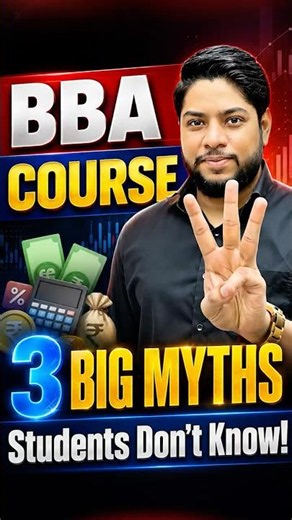 BBA Course 3 Big Myths 😱 Students Don’t Know BBA Reality!💯#shorts #bba