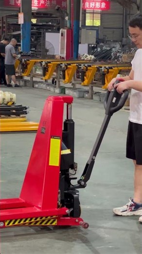 High lift scissor pallet truck