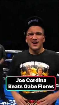 GABE FLORES LOSSES TO JOE CORDINA #pachecosadjo